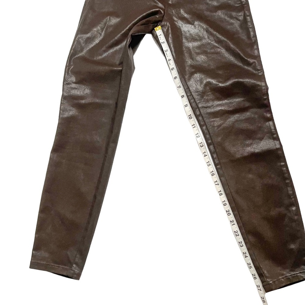 *SOLD* NEW! Victoria’s Secret Faux Leather Chocolate Brown Leggings size 6 - Picture 7 of 7